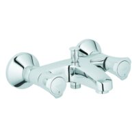2-Griff-Wannenbatterie Costa 25450_1 DN15 Wandmontage chrom