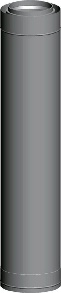 Abgasrohr DN160/225 konzentrisch 1000 mm, aus Edelstahl/PP