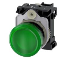 Siemens Dig Industr. Leuchtmelder 22mm, rund, grün, Linse 3SU1106-6AA40-1AA0