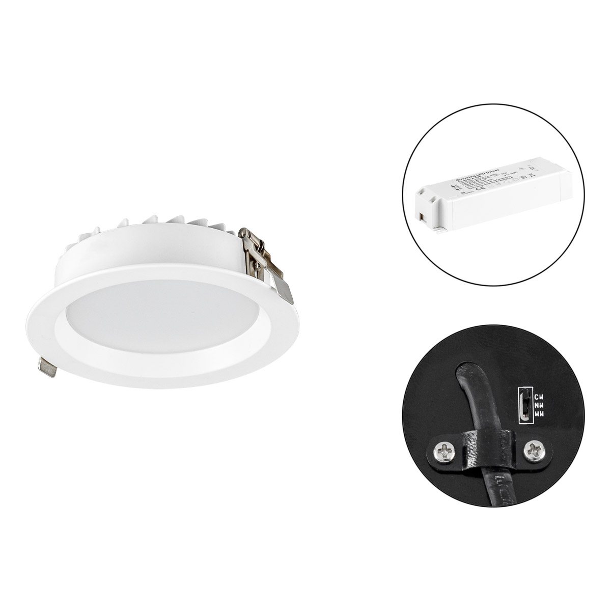 EVN Lichttechnik LED-Downlight IP54 dimmbar LN54150125