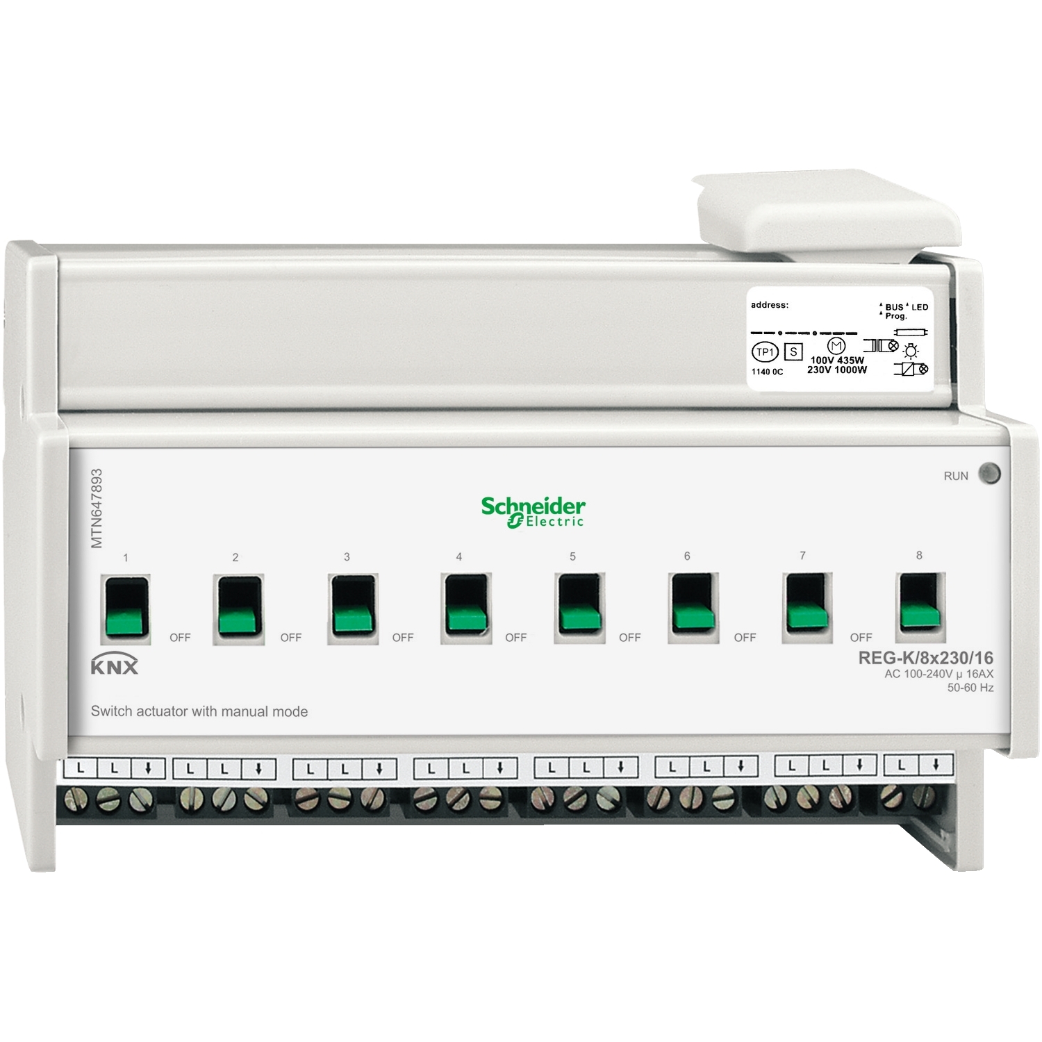 Schneider Schneider Electric Schaltaktor REG-K/8x230/16 MTN647893