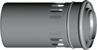 Abgasrohr DN80/125 konzentrisch mit Belüftung, 250 mm, aus PP