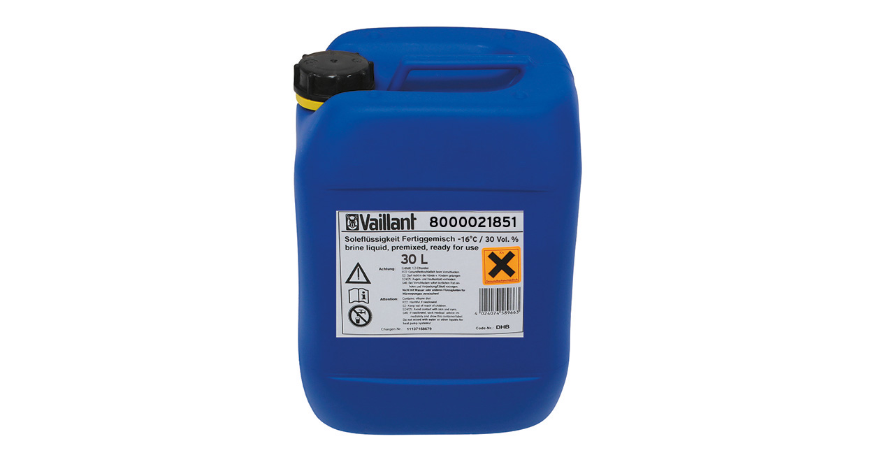 VAILLANT Soleflüssigkeit 30L Fertiggem. 30% für Sole/Wasser-Wärmepumpen