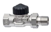 Thermostat-Ventilunterteil Standard, Durchgang, DN 32, vernickelt