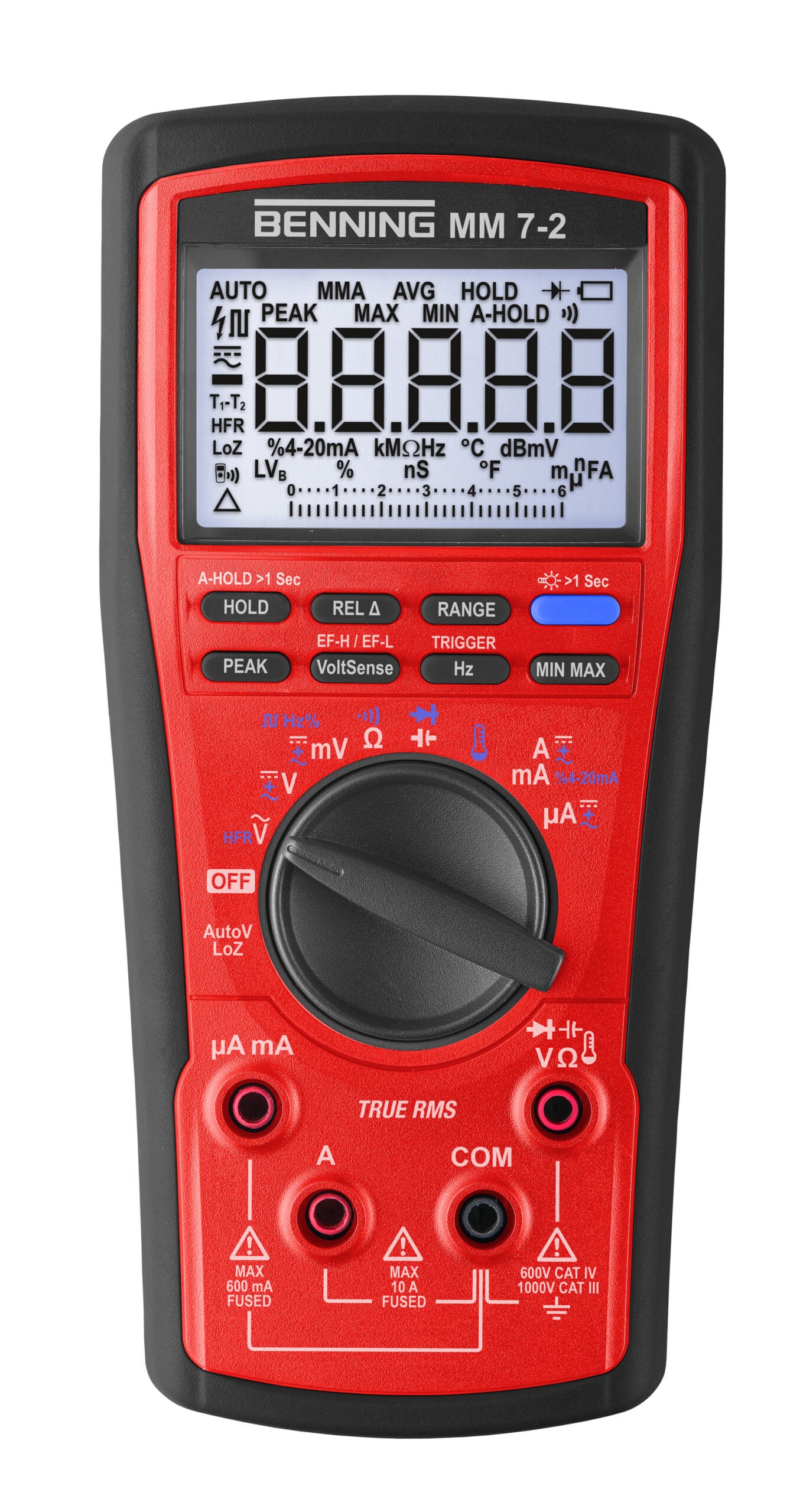 BENNING Multimeter digi 1000V/AC 10A/AC BENNING MM 7-2 1000V/DC 10A/DC 60MOhm