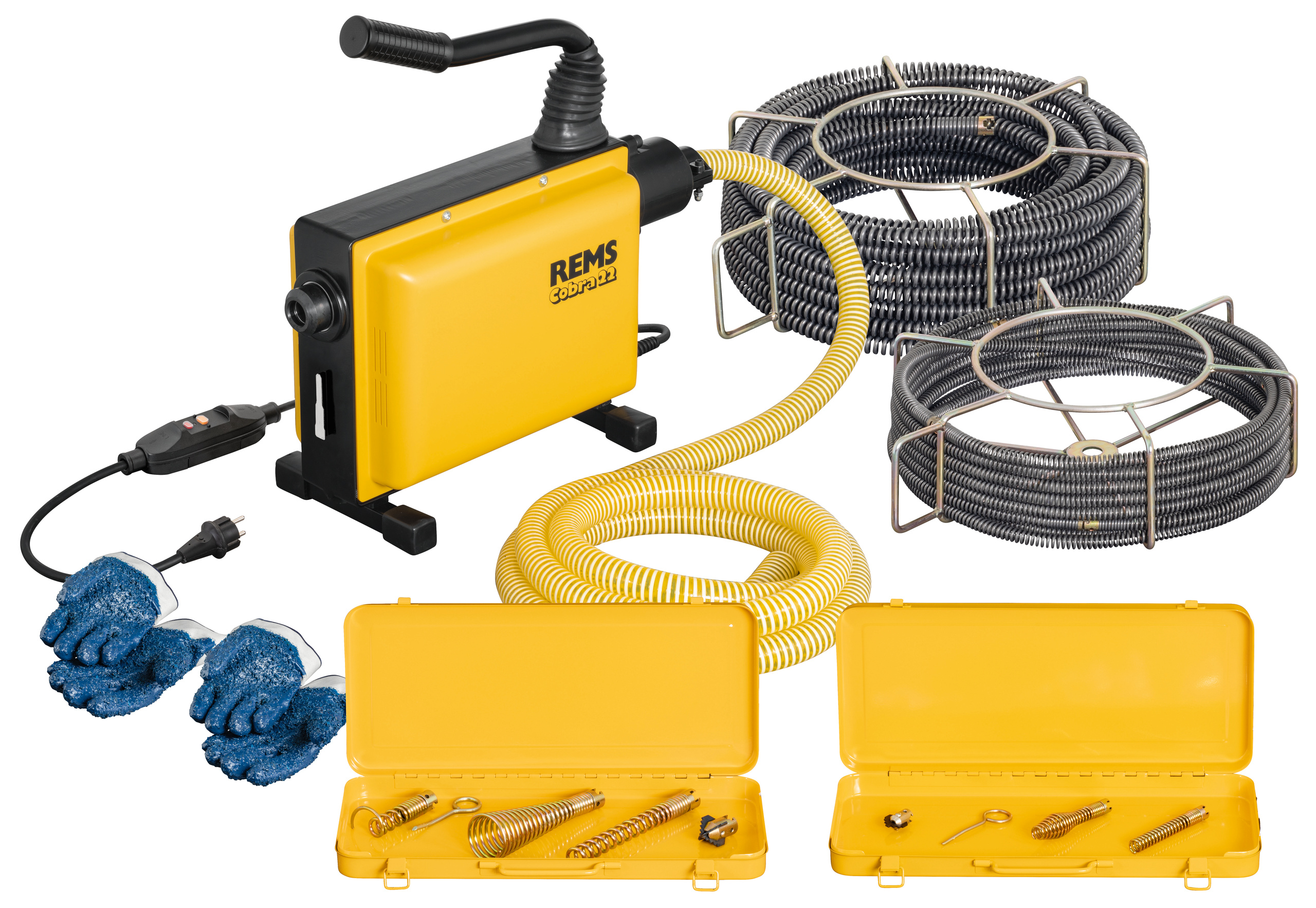 Rems REMS Elektrische Rohrreinigungsmaschine Cobra 22 Set 16+22 172012 R220