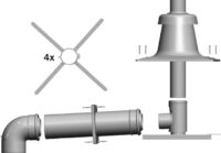 WOLF Anschluss-Set DN110/160 - C93x DN110 im Schacht, Abdeckung PP