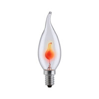 PAULMANN Kerzenlampe 3W kl E14 230V 530.03 Windstoss Flackerkerze