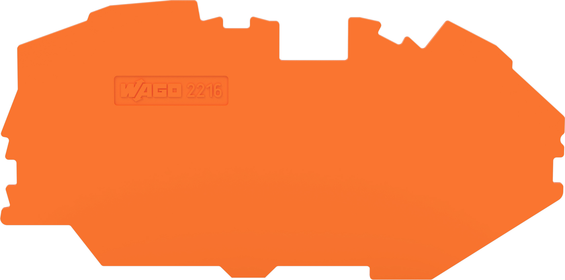 WAGO GmbH &amp; Co. KG Abschluss-/Zwischenplatte 1mm orange 2216-7692