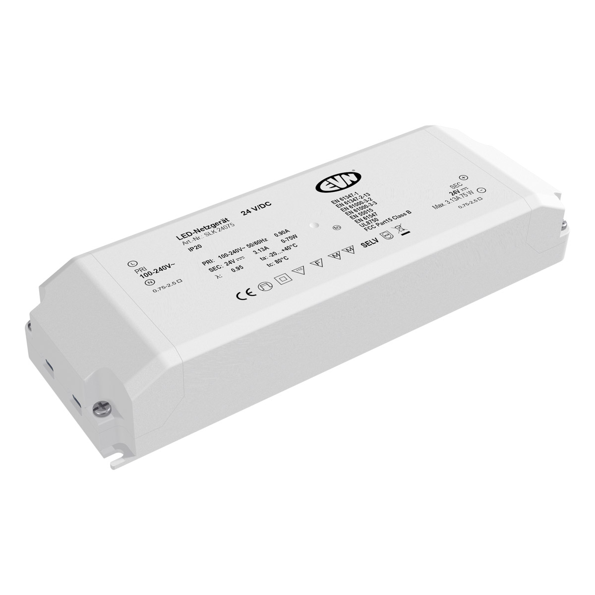 EVN Lichttechnik LED-Netzgerät 24VDC 1-75 Watt SLK 240 75