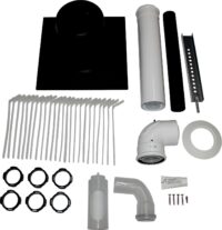 Anschluss-Set DN60/100 - C93x DN60 im Schacht, Abdeckung PP