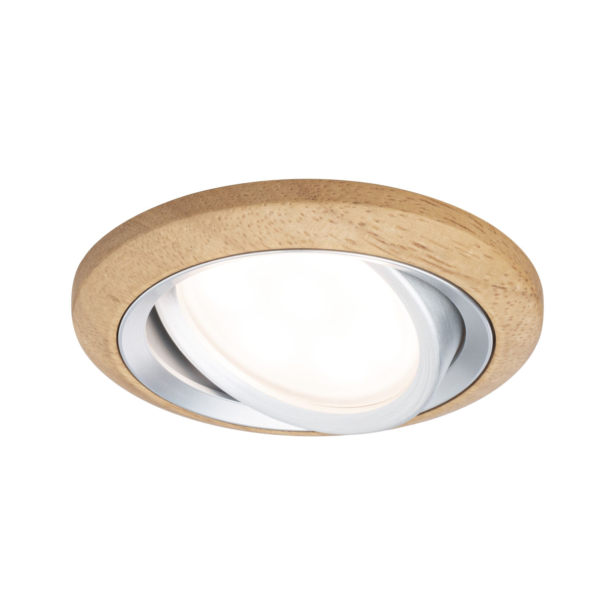 Paulmann PAULMANN LED-Einbaustrahler 6W 1LED br Lanati 922.40 2700K weiß 470lm br matt Holz