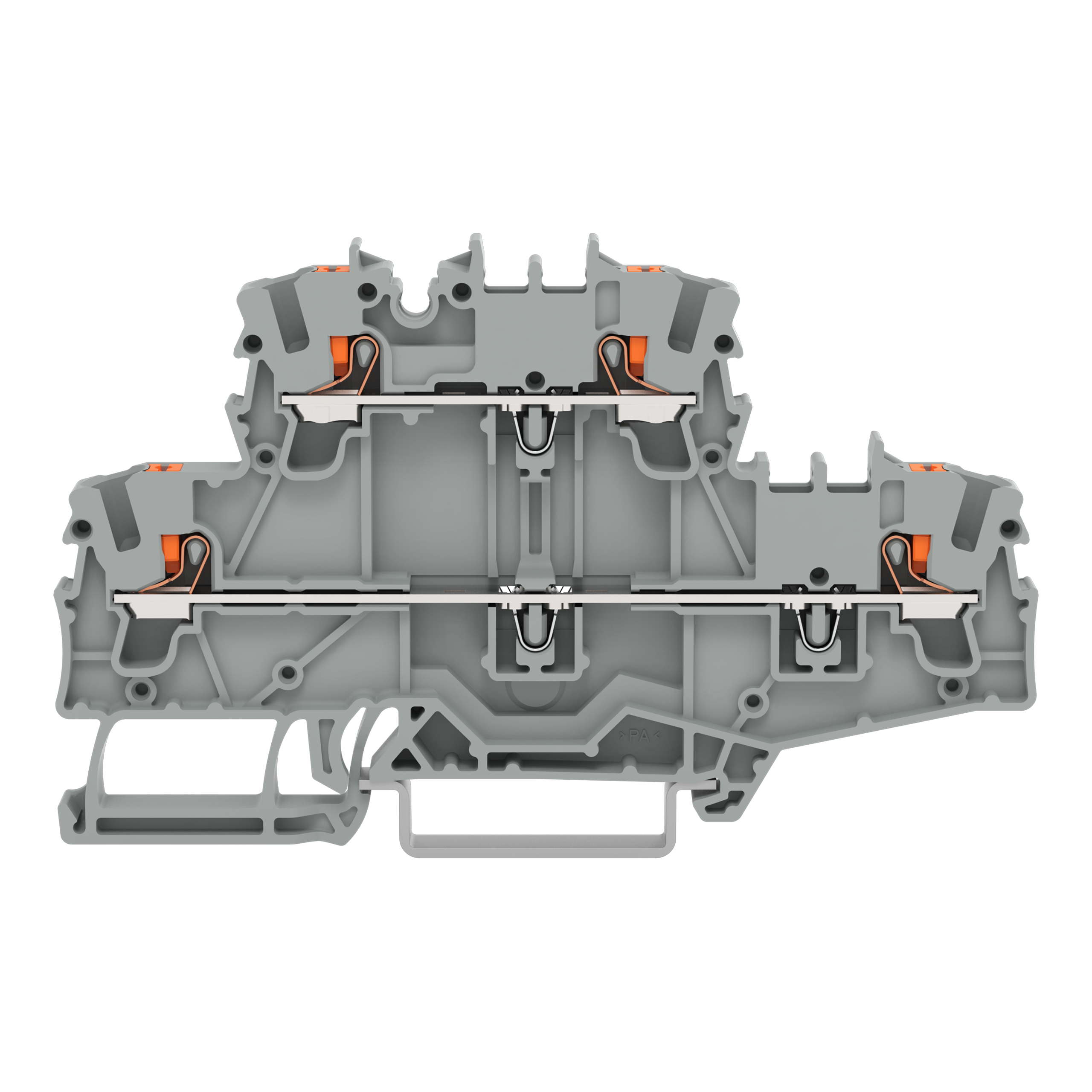 WAGO GmbH &amp; Co. KG Doppelstockklemme grau 2202-2701