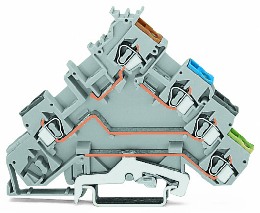 WAGO GmbH & Co. KG Initiatorenklemme 0,08-2,5mmq grau 280-570