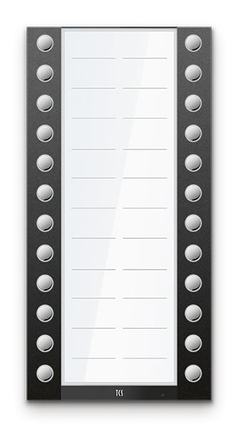 TCS TCS Montageelement-Tür 24-fach Aufputz anthgr Aluminium AEA530224-0017 280x138x26mm
