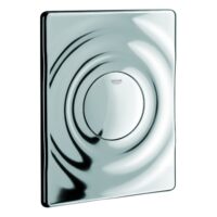 WC-Betätigung Surf 37063 156x197mm mit Druckknopfbetätigung chrom
