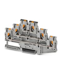 Phoenix Contact Durchgangsreihenklemme 0,14-4qmm, 5,2mm, grau PT 2,5-3PV