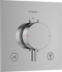 HANSGROHE Thermostat Unterputz Ecostat Comfort Fertigset 2 Verbraucher chrom