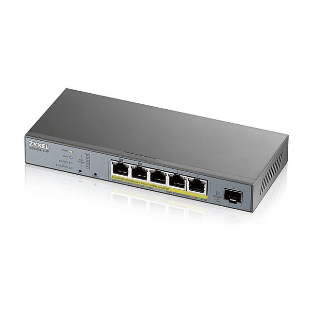 5+1P Zyxel GS1350-6HP POE M