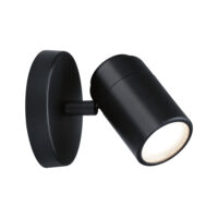 PAULMANN LED-Anbaustrahler 10W 1LED schwarz Zyli 667.74 GU10 schwarz matt Aluminium IP44