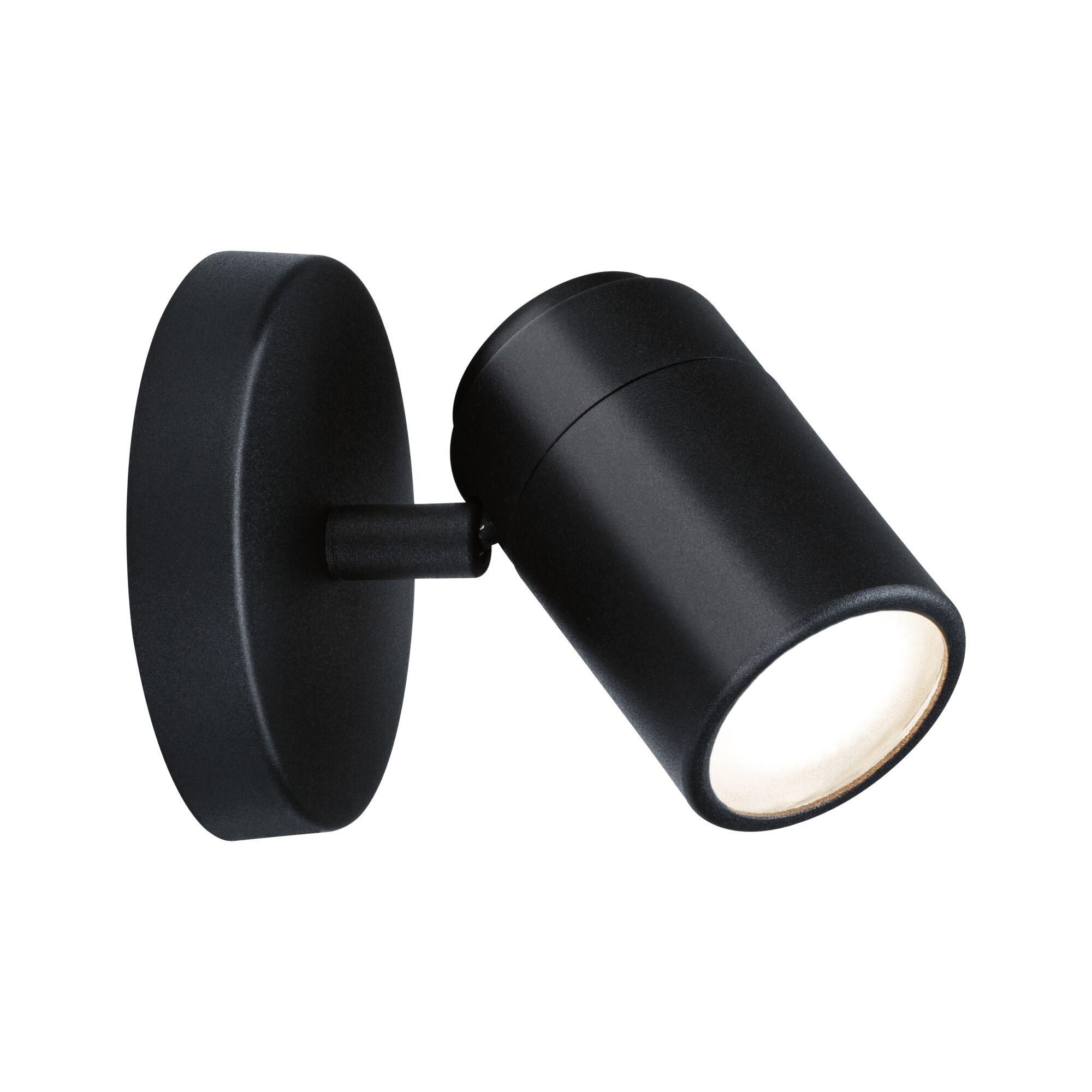 Paulmann PAULMANN LED-Anbaustrahler 10W 1LED schwarz Zyli 667.74 GU10 schwarz matt Aluminium IP44