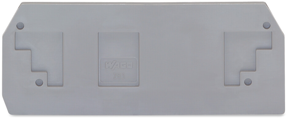 WAGO GmbH &amp; Co. KG Abschlußplatte grau,2L. 283-325