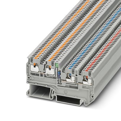 Phoenix Contact Initiatoren-/Aktorenklemme 0,14-1,5qmm, grau PTIO1,5/S/3-LED 24GN