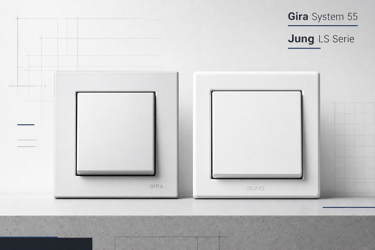 Schalterprogramm-Entscheidung: Gira System 55 und Jung LS Serie im Praxisvergleich