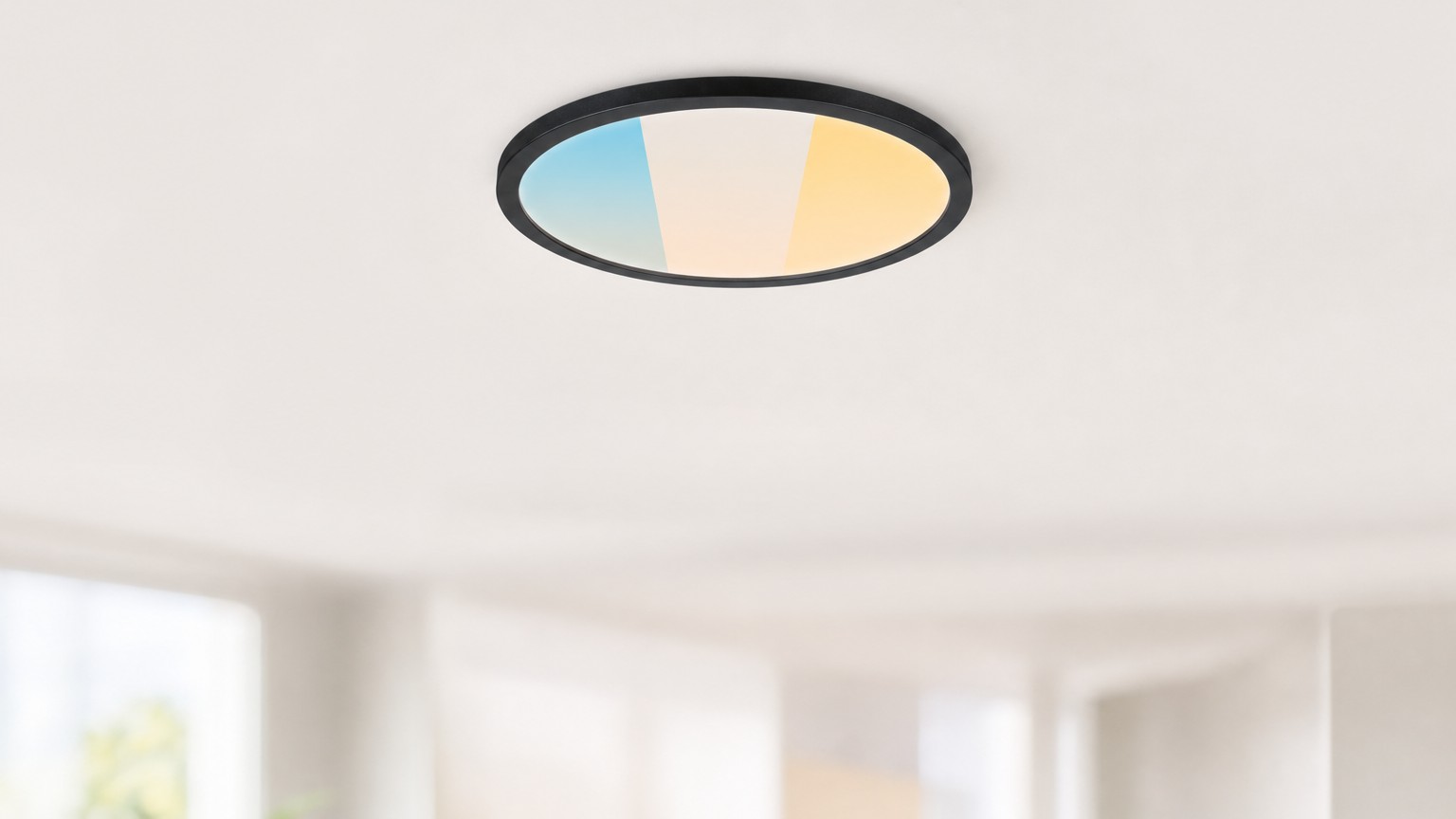 Paulmann Atria Shine LED-Panels: runde und eckige Aufbau-Panels im Größenvergleich