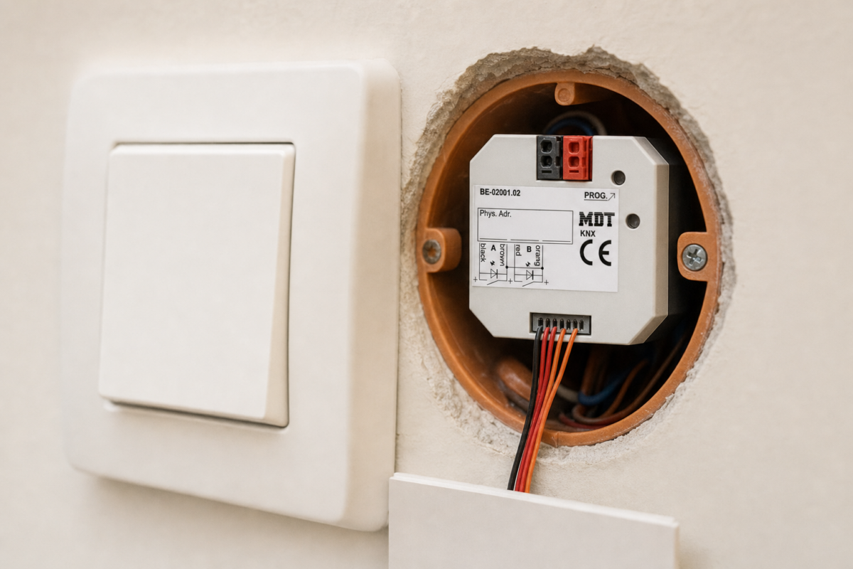 MDT KNX Binäreingang & Tasterschnittstelle BE: konventionelle Taster einbinden