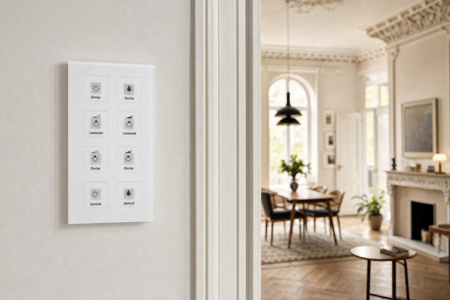 MDT KNX RF+ Funk Glastaster RF-GTT8W.01
