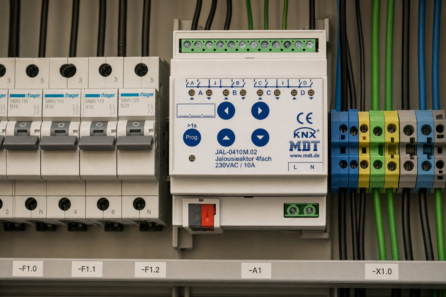 MDT Jalousieaktor JAL-0810M.02 auf Hutschiene