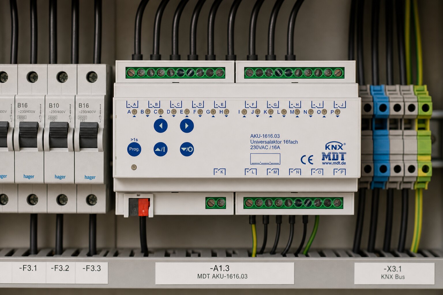 MDT Universalaktor AKU-2416.03 auf Hutschiene