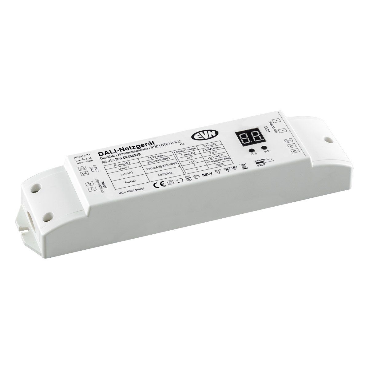 EVN Lichttechnik DALI Dimmer-Empfänger inklusiveNetzgerät DALD24050VS
