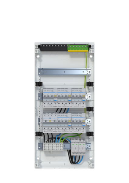 Hager VA48BV3 Kleinv., volta, APV, 4x12PLE, IP30 1 FI/LS