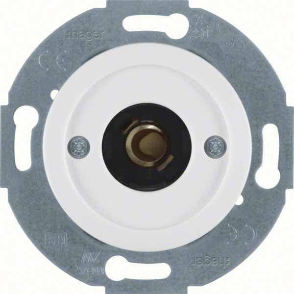 Hager WTE5182WG Drucktaster und Lichtsignal E10 mit Zentralstück