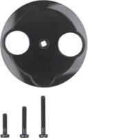 Hager WTF4592BG Zentralstück für Antennen-Steckdose 2Loch 1930/Glas