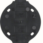 Hager WTA1700BG Selbstverlöschende Bodenplatte 1-fach Serie 1930 schwarz