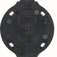 Hager WTA1700BG Selbstverlöschende Bodenplatte 1-fach Serie 1930 schwarz