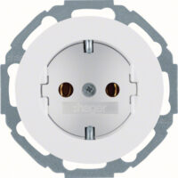 Hager WLS1100WG Steckdose SCHUKO Serie R Classic polarweiß glänzend