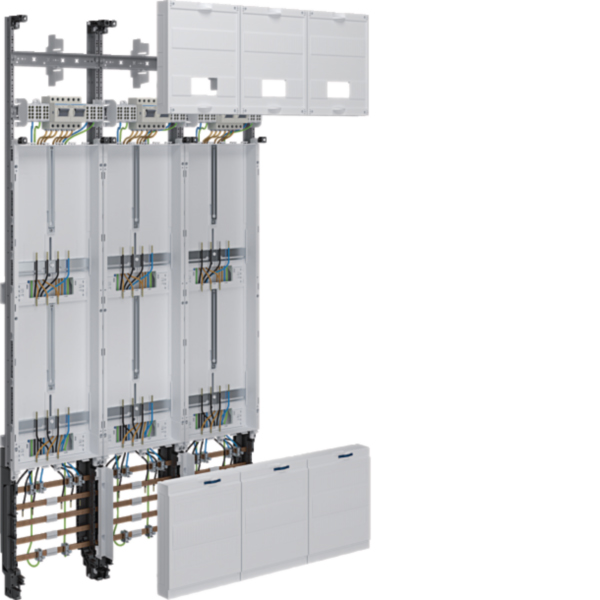Hager ZL52P8KT Komplettfeld universZ 1350x750mm 3-P.6ZP 10 mm² mit Trennfkt.
