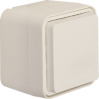 Hager WNC140B Steckdose SCHUKO Aufputz mit Klappdeckel W.1 IP55 polarweiß