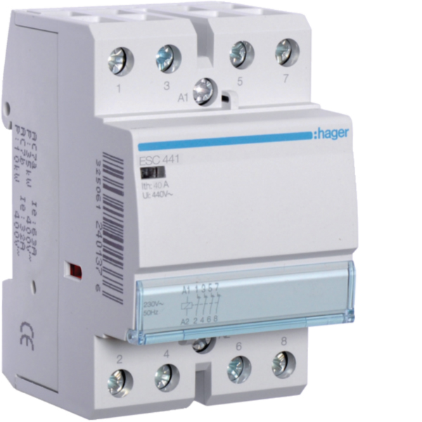 Hager ESC441 Installationsschütz 40A 4Öffner 230V