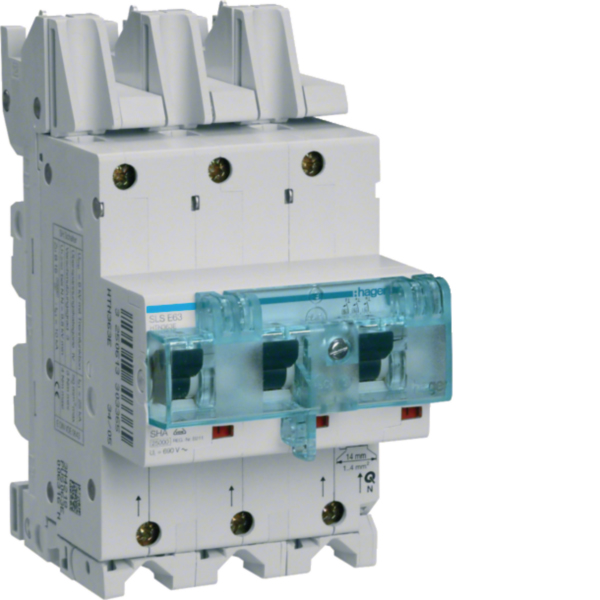 Hager HTS380E SLS-Schalter 3P E-80A für Sammelschiene QuickConnect