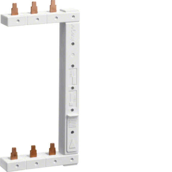 Hager KCL363R Phasenschiene 3polig 2reihig 125mm rechts vertikal