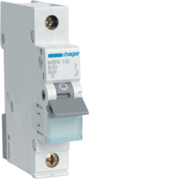 Hager MBN140 Leitungsschutzschalter 1polig 6kA B-40A 1M