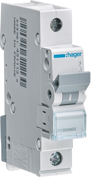 Hager MCN104 Leitungsschutzschalter 1polig 6kA C-4A 1M