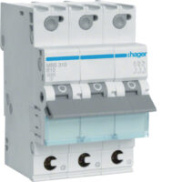 Hager MBS310 Leitungsschutzschalter 3polig 6kA B-10A QuickConnect 3M