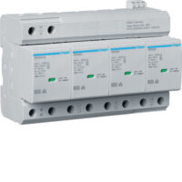 Hager SPA801 Kombiableiter T1+T2 4P Uc 350V Iimp 25kA Up 1.5kV TNS/TT