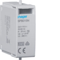 Hager SPB015N Steckmodul T2 N-PE Uc 260V Imax 40kA Up 1.5kV